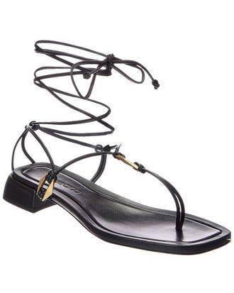Jimmy Choo London Onyxia Leather Sandal