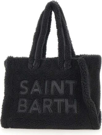 MC2 Saint Barth Colette Teddy - Dames - Shoppers - Zwart - ONE Size - Polyester - Tassen