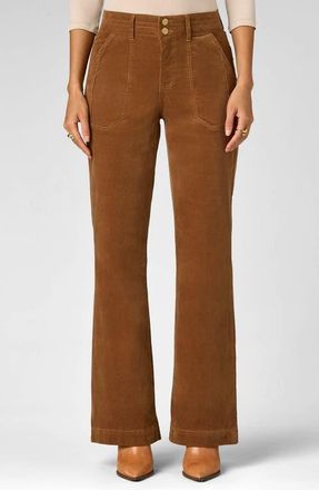 Wit & Wisdom Madison High Waist Bootcut Corduroy Pants in Umber at Nordstrom, Size 14