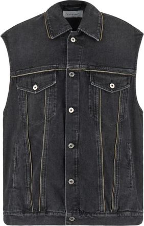 Off-white Giacche Gilet Vest - Heren - Bodywarmers - Blauw - S - Jassen