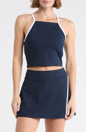 Zella Split Second Racerback Bra Tank in Navy Sapphire at Nordstrom Rack, Size X-Large