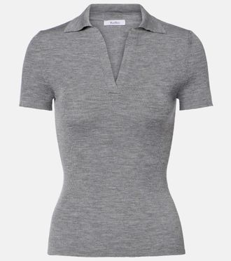 Max Mara Albero virgin wool polo shirt