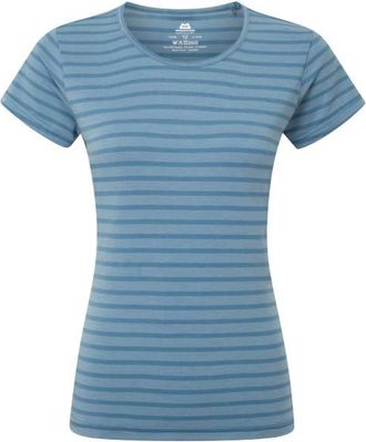 Mountain Equipment Groundup Stripe Tee Funktionsshirt f&uuml;r Damen | blau