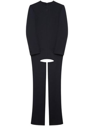 Courr&egrave;ges Chaps twill jumpsuit - Black