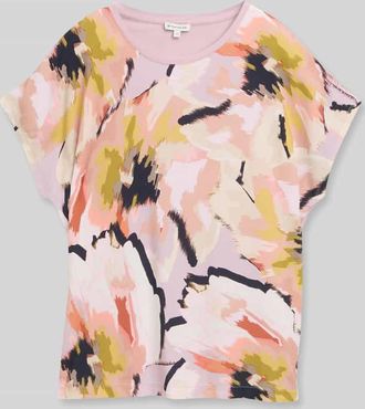 Tom Tailor Relaxed Fit T-Shirt aus Viskose in Rot, Gr&ouml;&szlig;e XXXL