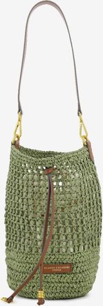 Gianni Chiarini Borsa secchiello Nefeli in paglia verde