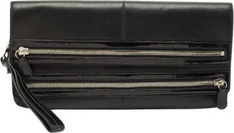Coach Pre-owned Clutches, female, Black, Size: ONE SIZE Pre-owned Leather Clutch