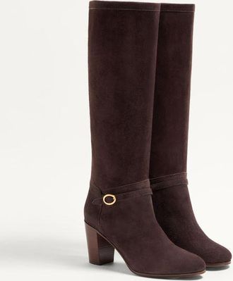 Valentino Garavani Stivale Pattie In Crosta 75Mm Donna MARRONE 35.5