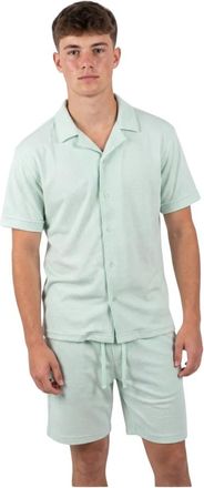 Redskins Nachtkleding, Heren, Groen, M, Polyester, T-shirt en Short Set