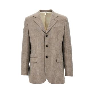Sunflower Show pinstriped linen and wool jacket Man 48