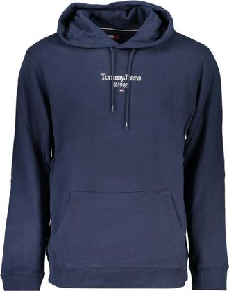 Tommy Hilfiger Katoenen Sweater - Heren - Hoodies - Blauw - XL - Katoen - Hoodies & sweatvesten