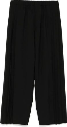 Undercover pleated wide-leg trousers - unisex - Wool/Polyester - 2 - Black