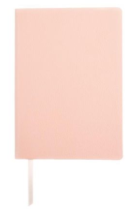 Royce Leather Personalized Leather Journal in Light Pink- Silver Foil at Nordstrom