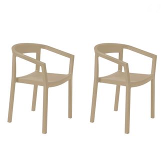 Resol Peach Set 2 Silla Con Brazos Interior, Exterior Arena