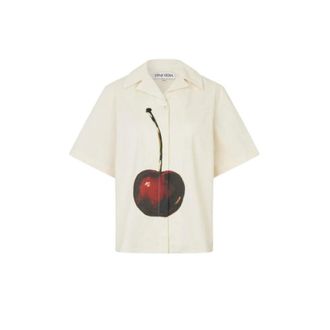 Stine Goya Shirts, female, Multicolor, Size: S Bowling Collar Shirt