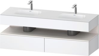 Duravit Duravit - Qatego Lavabo Encastr&eacute; Avec Meuble Sous-lavabo En