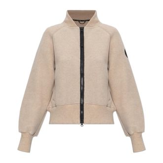 Canada Goose Sierra Fleece Bomber - Dames - Zomerjassen - Beige - S - Wol - Jassen