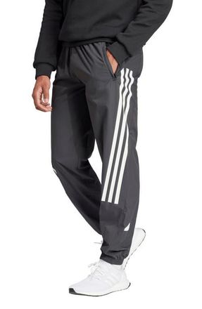 adidas Future Icons 3-Stripes Recycled Polyester Ripstop Track Pants in Black at Nordstrom, Size Small