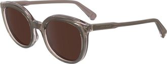 Longchamp Womens Lo631s Round Sunglasses - Grey - One Size