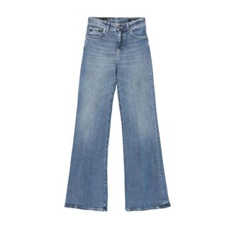 Dondup Flared Jeans, female, Blue, Size: W31 Amber Wide-leg Jeans