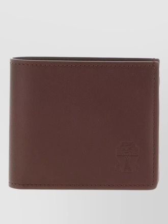 Brunello Cucinelli smooth leather bifold wallet design