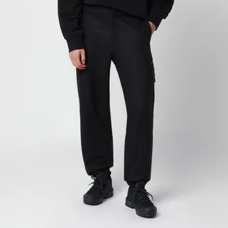 Stone Island Pantaloni jogging blu navy in misto lana