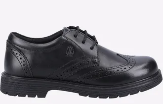 Hush Puppies Childrens Unisex Sally School Shoes Girls Junior - Black - Size UK 1 Infant