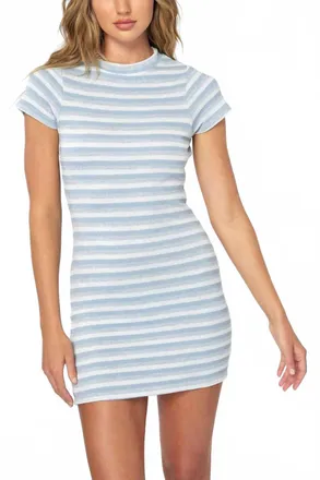 O'Neill Zachely Stripe Mini Dress In Sky