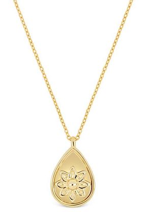 Bony Levy 14K Gold Getty Flower Pendant Necklace in 14K Yellow Gold at Nordstrom, Size 18