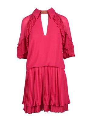 Gil Santucci Fuchsia Polyester Dress