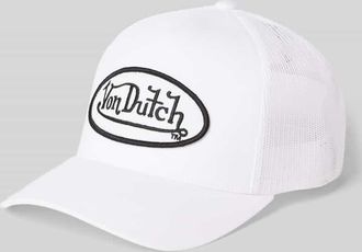 Von Dutch Trucker Cap mit Logo-Stitching in Weiss, Gr&ouml;&szlig;e 1