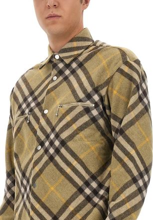 Burberry Wool Blend Shirt - Beige