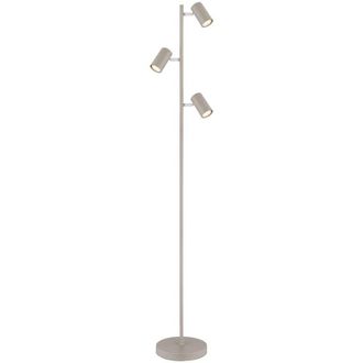 Globo Lighting Lampada da terra lampada da terra 3 luci orientabile lampada da terra soggiorno colore sabbia bianco 3 fiamme, metallo, 3x GU10, DxH 23x154 cm