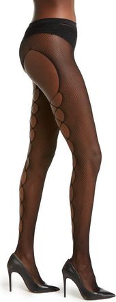 Ann Summers Cutout Crotchless Fishnet Tights in Black at Nordstrom, Size Medium