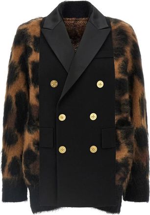 sacai Truien & Vesten, Dames, Veelkleurig, M, Gebreid Vest