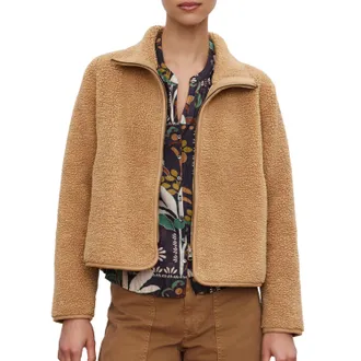 Velvet Reba Reversible Sherpa Jacket In Tan