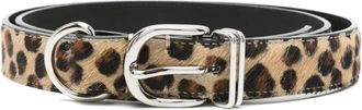 Undercover leopard-print belt - Brown