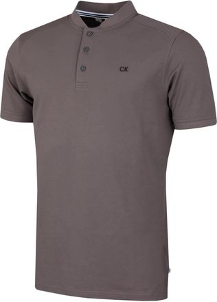 Calvin Klein Mens Blade Collar Polo Shirt - Slate - XXXXXL