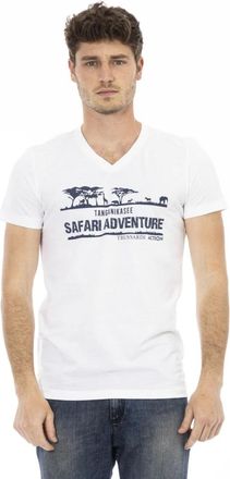 Trussardi Hombre, Camisetas, Blanco, Talla: L