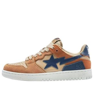 A Bathing Ape SK8 Sta 4 Leather Low Beige 1I70-191-009-BRWN