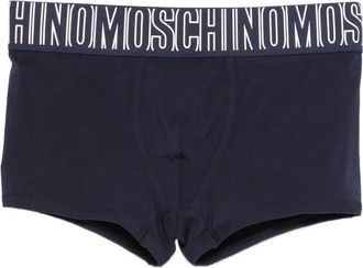 Moschino Costume da bagno con banda logo - Blu