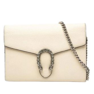 Gucci Pre-owned Cross Body Bags, female, Beige, Size: ONE SIZE Pre-owned Dionysus Cross Body Bag