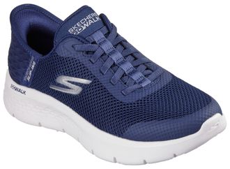Skechers Slip-On Sneaker SKECHERS GO WALK FLEX-GRAND ENTRY, Damen, Gr. 35, blau (navy, wei&szlig;), Textil, Schuhe Slip-On Sneaker, Slipper mit Slip-ins zum Schlupfe