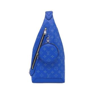 Louis Vuitton Pre-owned Taiga Rama Duo Slingback Coated Canvas Calf Shoulder Bag - unisex - Louis Vuitton Vintage - Vintage Cross Body Bags - Blue - ONE SIZE - Pre-