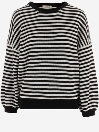 Bruno Manetti Cotton Striped Knit
