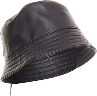 Loewe 2021 Fisherman Leather Bucket Hat (Authentic Pre-Loved)