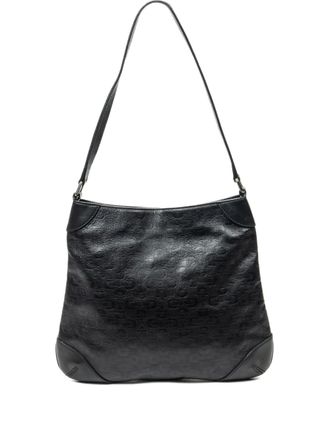 Gucci textured shoulder bag - Black