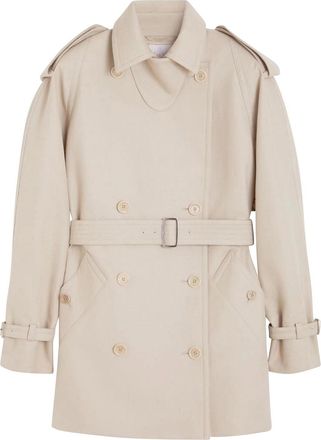 Max Mara Short Cacio Trench Coat - Raw