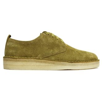Clarks Coal London Suede Mens Lace Up Shoes - Mid Green - Size:UK 11
