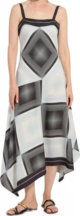 Lyss&eacute; Sarai Handkerchief Asymetric Dress In Halftone Scarf